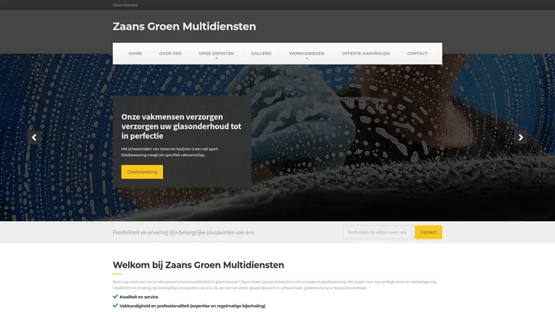 Website van Zaans Groen Multidiensten